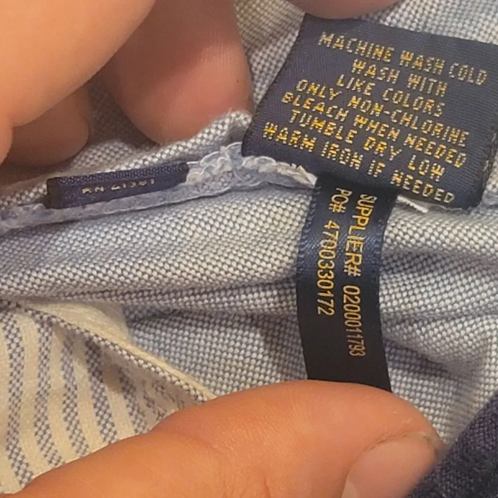 Polo Ralph Lauren Classic Fit 100% Cotton Pants Blue 38x30
